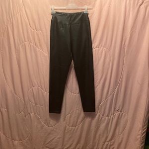 Faux leather leggings
